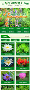 景观树木种植类网站模板 - 手机端