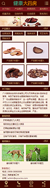 养生滋补保健品鹿茸虫草类网站模板 - 手机端
