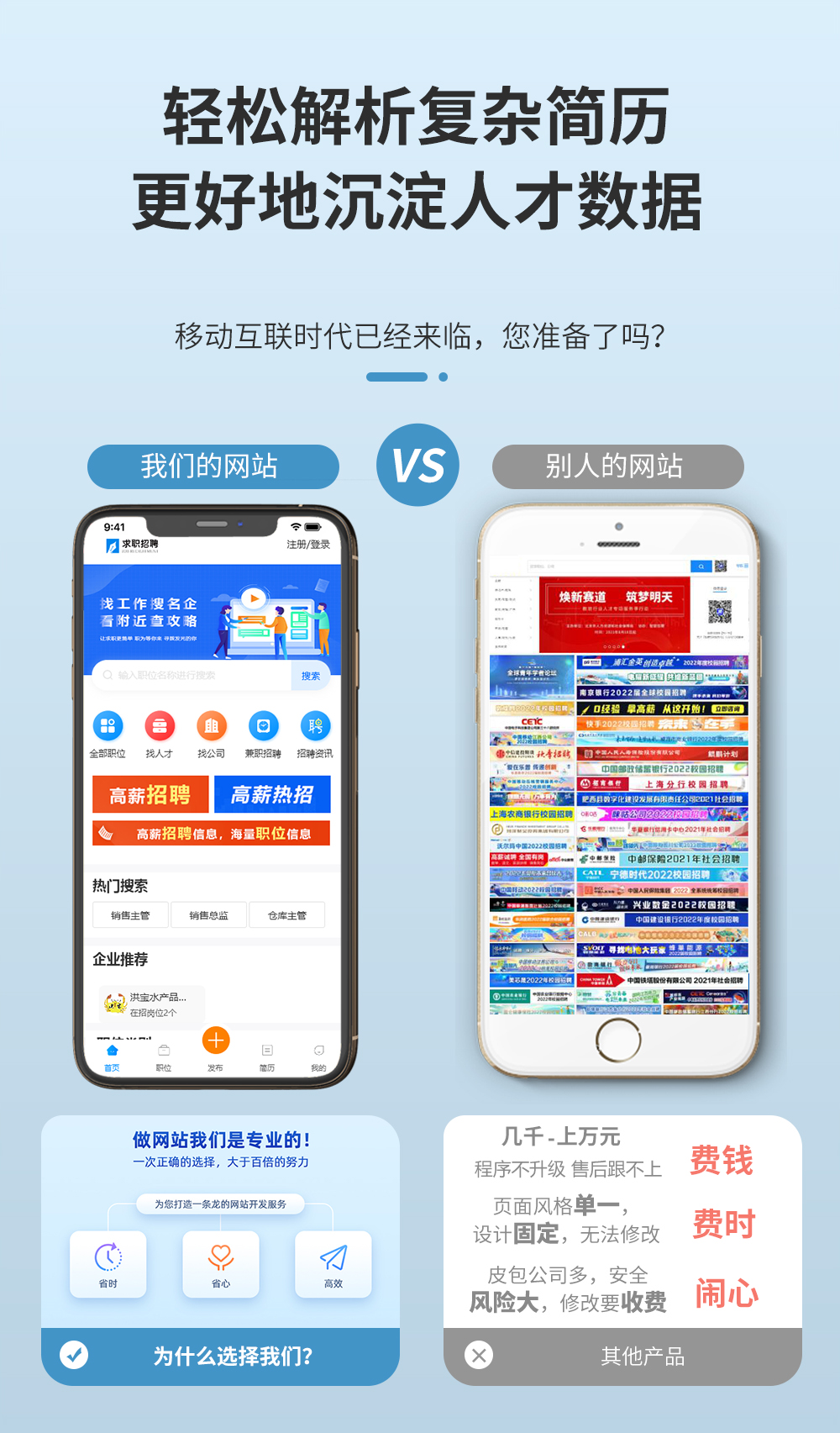 求职招聘人才网站模板