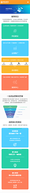 响应式网站SEO优化排名服务网站模板 - 手机端