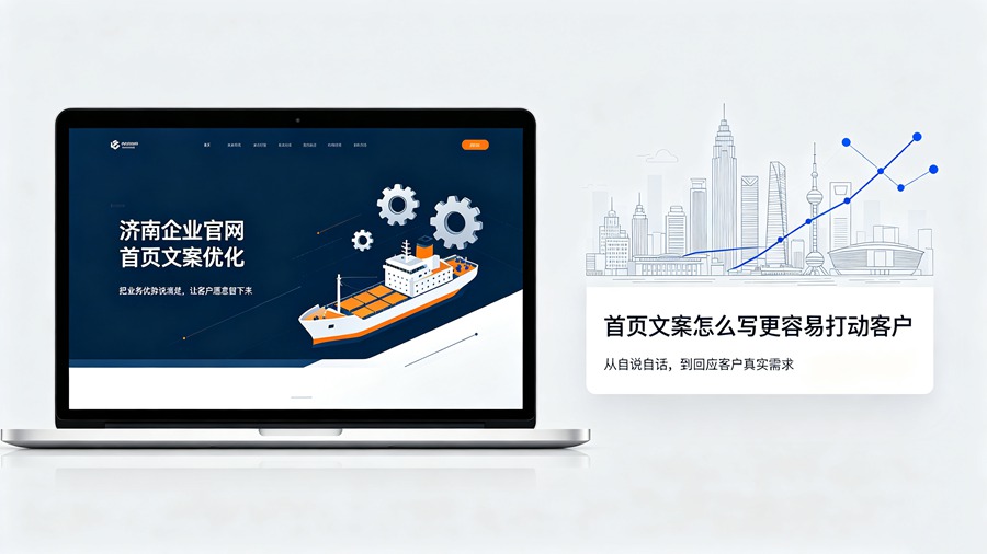 济南企业做网站，首页文案怎么写更容易打动客户